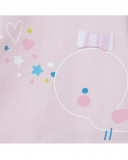 Pink striped jersey and poplin dress for girls so cute Pink striped jersey and poplin dress for girls so cute