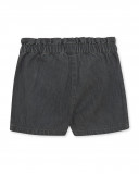 Grey pockets denim shorts for girls in the jungle
