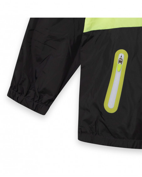 Green hooded wind stopper for boys play Green hooded wind stopper for boys play
