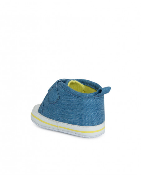 Blue little face denim trainers for boys hi! sunshine