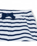 Red striped jersey t-shirt and shorts for girls little pirates