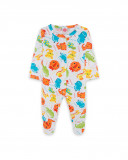 White long with foot printed jersey rompers for boys hi! White long with foot printed jersey rompers for boys hi!