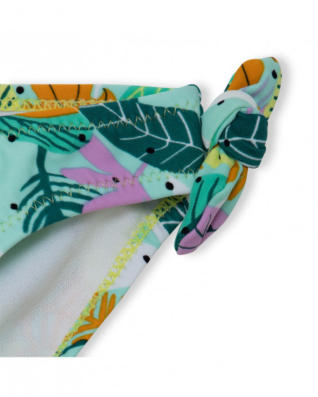 Green bows slip for girls in the jungle