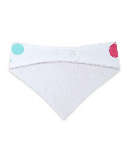 White icecream jersey neck gaiter for girls icy and sweet