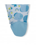 Blue long with feet jersey rompers for boys so cute Blue long with feet jersey rompers for boys so cute