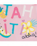 Pink flowers jersey t-shirt and shorts for girls tahiti Pink flowers jersey t-shirt and shorts for girls tahiti