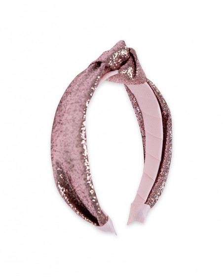 Pink glitter rigid hairband for girls venice beach