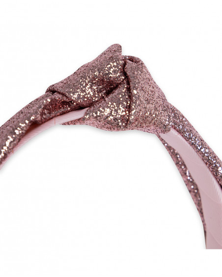Pink glitter rigid hairband for girls venice beach