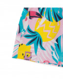 Pink flowers jersey shorts for girls tahiti Pink flowers jersey shorts for girls tahiti