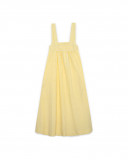 Yellow striped mom woven dress for girls funcactus