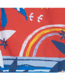 Orange printed swimsuit for girls enjoy the sun