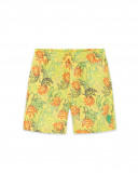 Yellow printed swimming trunks for boys funcactus