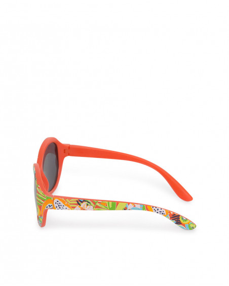 Orange printed sunglasses for girls sunglasses