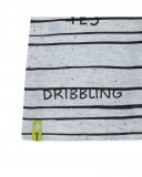 Grey striped jersey t-shirt for boys play