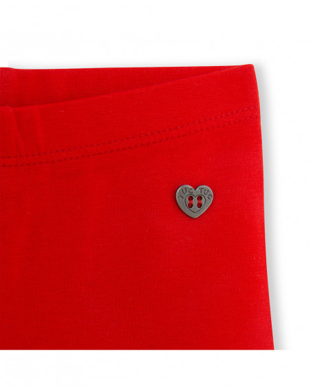 Red stars jersey capri leggings for girls basicos baby