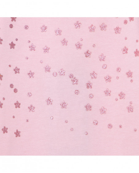 Pink ruffles jersey t-shirt for girls basicos baby