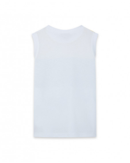 White suspenders jersey t-shirt for boys jungle street
