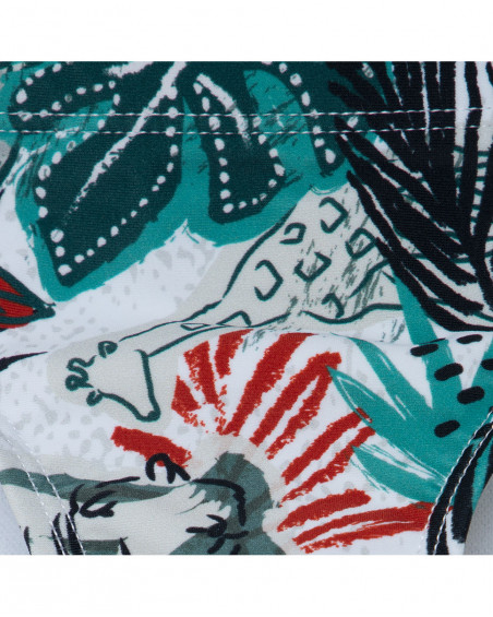 Green printed slip for boys jungle street Green printed slip for boys jungle street