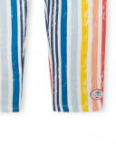 Jersey leggings striped for girls orange enjoy the sun Jersey leggings striped for girls orange enjoy the sun