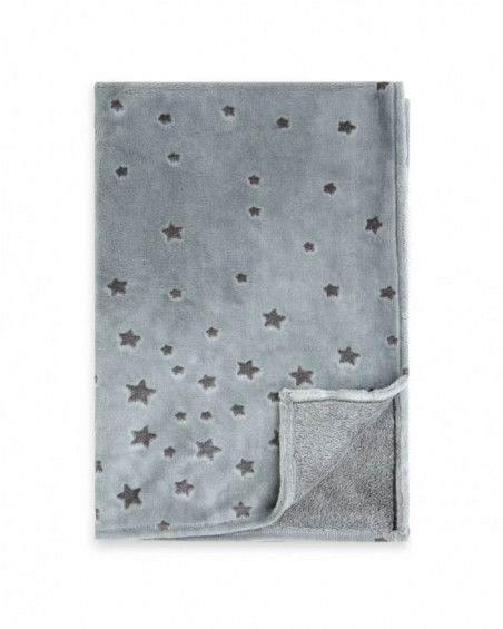 Printed fleece blanket weekend constellation grey