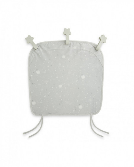 Cotton curtain + 3 magnetic strips moon & star grey Cotton curtain + 3 magnetic strips moon & star grey