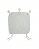 Cotton curtain + 3 magnetic strips moon & star grey Cotton curtain + 3 magnetic strips moon & star grey