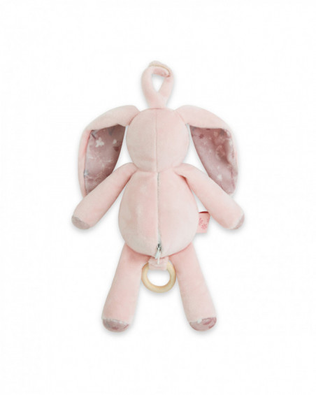 Musical stuffed animal little forest pink