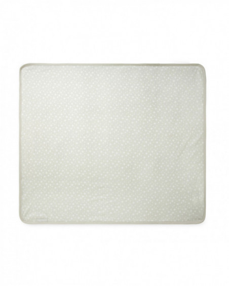 Knitted bamboo + terrycloth blanket love grey Knitted bamboo + terrycloth blanket love grey