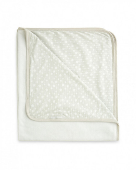 Knitted bamboo + terrycloth blanket love grey Knitted bamboo + terrycloth blanket love grey