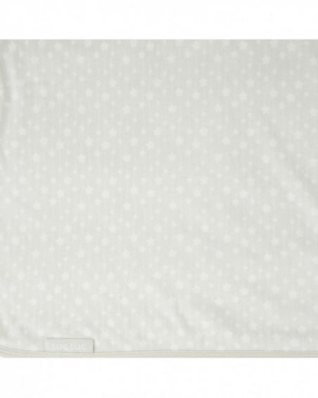 Knitted bamboo + terrycloth blanket love grey Knitted bamboo + terrycloth blanket love grey