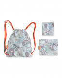 Set snack bag+napkin+lunch tuctuc&friends grey Set snack bag+napkin+lunch tuctuc&friends grey