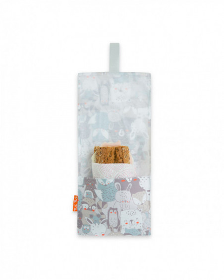 Set snack bag+napkin+lunch tuctuc&friends grey Set snack bag+napkin+lunch tuctuc&friends grey