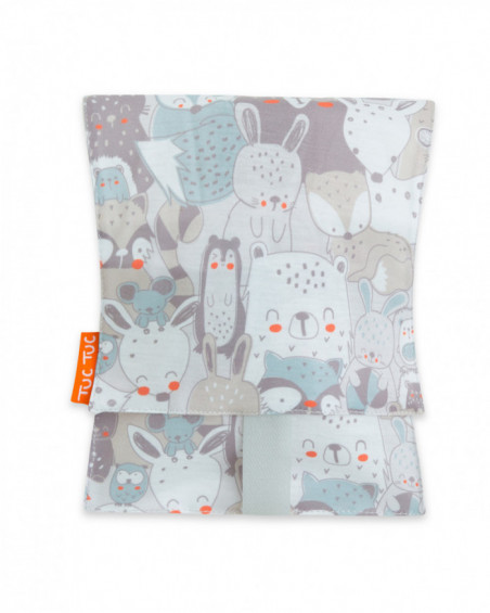 Set snack bag+napkin+lunch tuctuc&friends grey Set snack bag+napkin+lunch tuctuc&friends grey