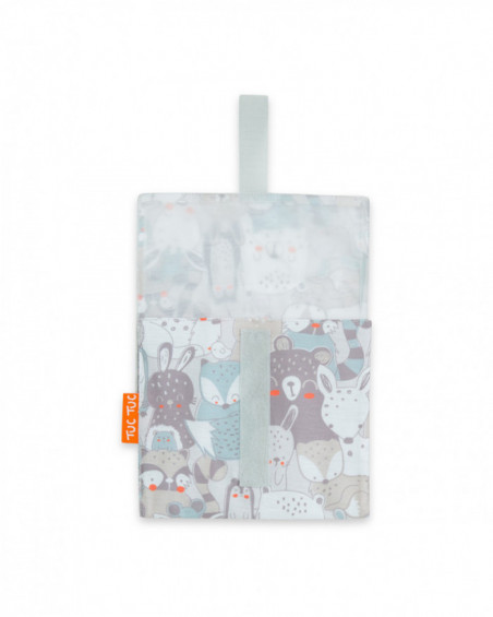 Set snack bag+napkin+lunch tuctuc&friends grey Set snack bag+napkin+lunch tuctuc&friends grey