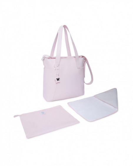 Pushchair bag + changing mat love pink