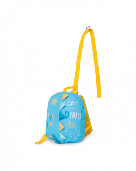 Nursery school backpack neoprene hello dino blue