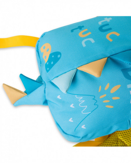 Nursery school backpack neoprene hello dino blue Nursery school backpack neoprene hello dino blue