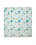 Bamboo muslin hello dinos blue Bamboo muslin hello dinos blue