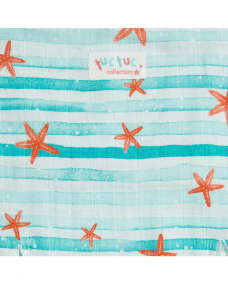 Summer pushchair liner starfish green Summer pushchair liner starfish green