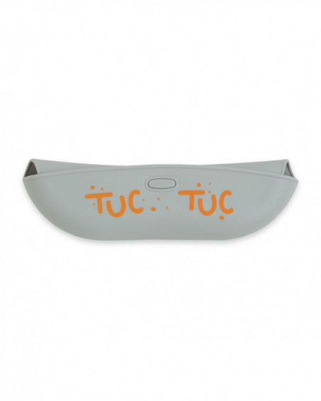 Folding silicone bib tuctuc&friends grey Folding silicone bib tuctuc&friends grey