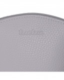 Fake leather soother bag love grey Fake leather soother bag love grey