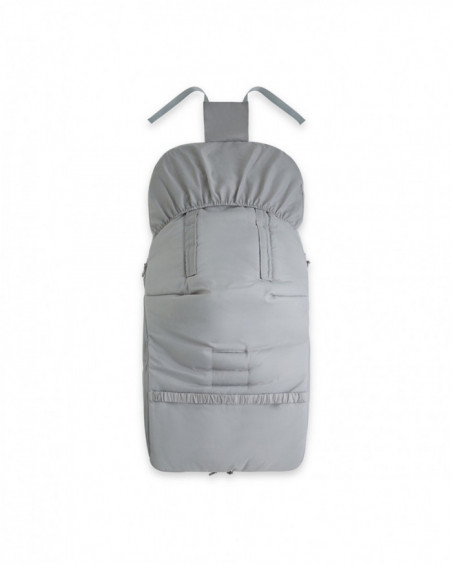 Fake leather winter footmuff love grey Fake leather winter footmuff love grey