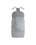 Fake leather winter footmuff love grey Fake leather winter footmuff love grey