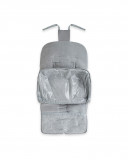 Fake leather winter footmuff love grey Fake leather winter footmuff love grey