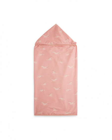 Muslin bamboo + terrycloth shower cap lady bird pink