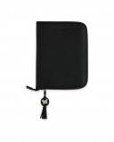 Fake leather baby folder love black Fake leather baby folder love black