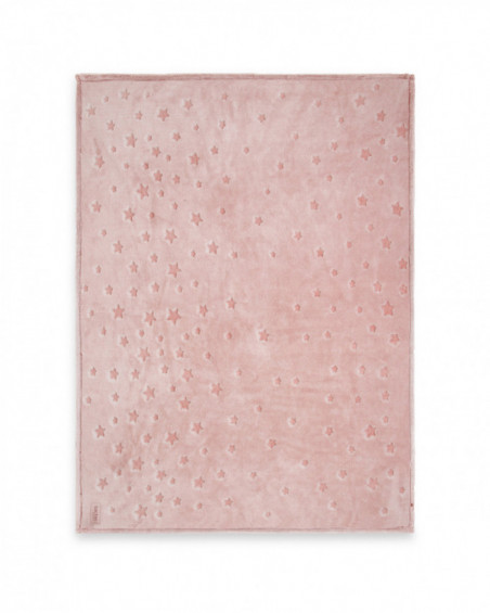 Printed fleece blanket weekend constellation pink