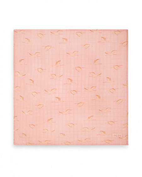 Bamboo muslin lady bird pink Bamboo muslin lady bird pink