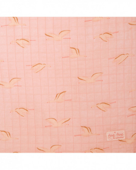 Bamboo muslin lady bird pink Bamboo muslin lady bird pink