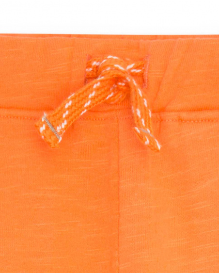 Orange Plush Bermuda Boy Crafted